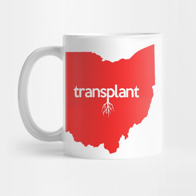 Ohio Transplant OH Red by mindofstate